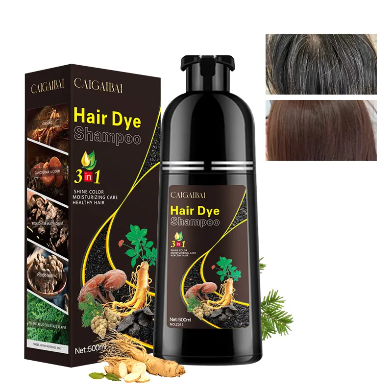 Tintura de cabelo orgânica permanente profissional para loira média, fácil de usar, creme hidratante para cabelo, shampoo profissional