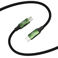 Cable de Datos USB C Thunderbolt 5 de 80 Gbps, Flexible, OD3.4mm, Delgado, Tipo C, Carga Rápida PD