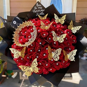 Adhesivos de Pared de PVC con Diseño de Mariposas 3D en Oro Rosa, 12 Piezas, de Lujo, Ecológicos y Duraderos, Ideales <span class=keywords><strong>para</strong></span> Bodas, Cumpleaños y Halloween - Product Image 4