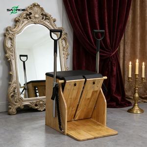 Chaise de yoga SAERDE de haute qualité en chêne, modèle SED-LB2, avec poignées écologiques, chaise combinée Wunda, 1100x640x970mm - Product Image 1