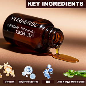 Facial <strong>Tanning</strong> Serum Long Lasting Sunless Tan Bronze Color Tan <strong>Tanning</strong> Drops Natural Looking Self <strong>Tanning</strong> <strong>Face</strong> Serum - Product Image 3