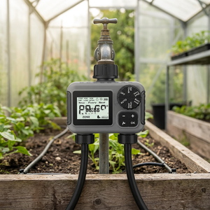 Temporizador de Riego Digital de Doble Salida Zhitian W06M, Controlador de Riego por Goteo Automático de Dos Zonas para Jardín y Hogar - Product Image 1