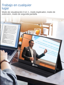 17.3 pulgadas 1080P IPS pantalla monitor portátil para computadora portátil <span class=keywords><strong>PC</strong></span> <span class=keywords><strong>MAC</strong></span> teléfono PS4 incluyen cubierta inteligente - Product Image 2