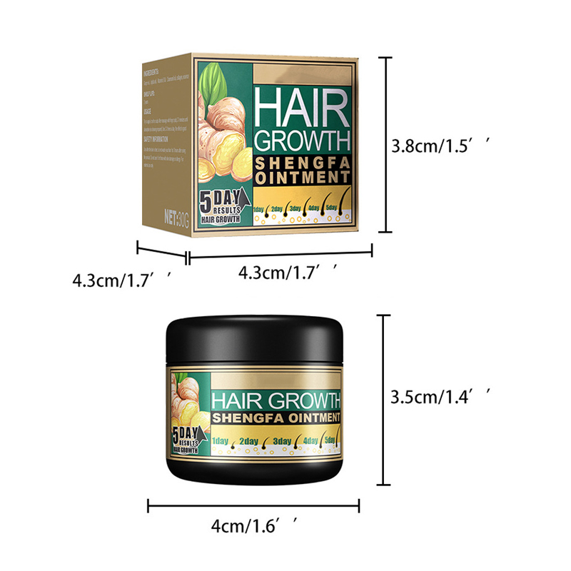 hot sale natural hair loss treatment solution 5 days ginger hair growth ointment 30g hair growth cream