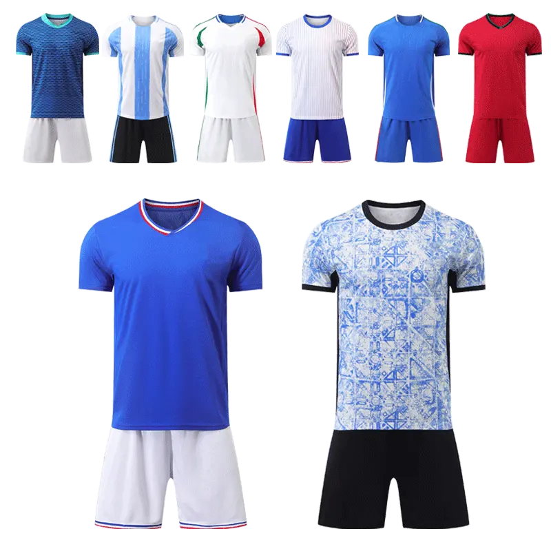 2024 Spielerspiel Version Brasilien Einfarbiges Fußballtrikot Lieferant günstig Nationalmannschaft 2 Seiten reversibles Englandstrikot Fußball