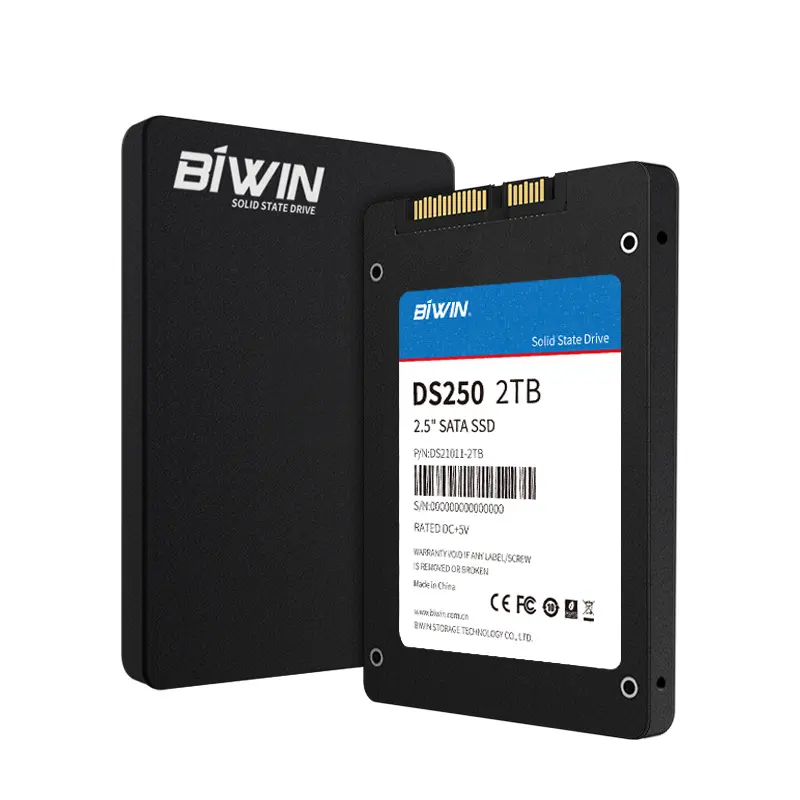 BIWIN DS250 2.5 Inch SATA 3.0 SSD 128GB 256GB 512GB 1TB 2TB 4TB PC Internal Solid State Hard Drive Disk for Laptop Desktop