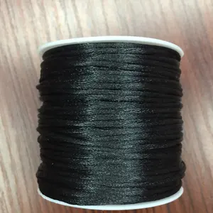Großhandel 2mm 45M Polyester Perlen Armband Zubehör für Schmuck String ing Making Jade Seidenfaden Chinese Knot Cord Line