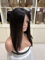 Vente d'usine Perruque médicale en cheveux humains vierges chinois, entièrement en dentelle, sans colle, transparente, respirante, avec ligne de cheveux naturelle invisible