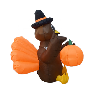 Pavo Inflable de 4 Pies <span class=keywords><strong>para</strong></span> el Día de Acción de Gracias con Luces LED, Decoración Inflable <span class=keywords><strong>para</strong></span> Exteriores - Product Image 5