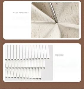 Ama Zon Boîte de rangement pliable imperméable Panier de rangement moderne en coton et lin avec fermeture éclair Couverture d'étagère Vêtements Maison Chambre à coucher-Tissu - Product Image 4