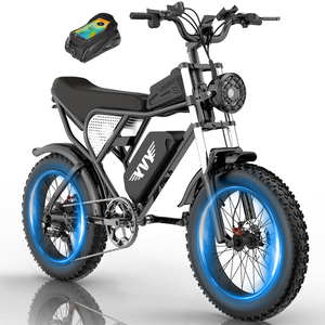 Vélo électrique tout-terrain Q20 avec pneus larges 20*4.0 pouces, batterie lithium 48V 20Ah pour adultes - Product Image 1