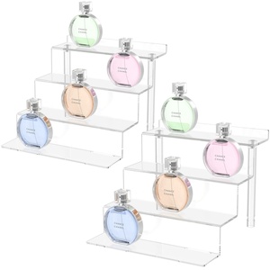 Customized Premium Modern Clear 4 Tier Acrylic <b>Perfume</b> Display <b>Stands</b> Risers Decorative YAGELI Brand Home & Office Use - Product Image 1