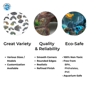 Plataforma de Resina Simulada para Reptiles, Multinivel, con Calefacción, para Reposo de Reptiles Juveniles - Product Image 4