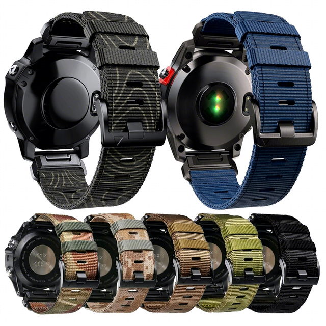 Nylon Quick Release Watch Bands Custom for Garmin 22mm 26mm Fabric Elastic Replaceable Watch Strap