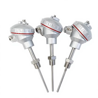 Flanged Stainless Steel Thermocouple 0-200℃ a Class 4-20mA Temperature Sensor Output KNC Big Head Telescopic Tube for Industry