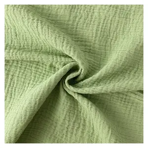Vente en gros 2/4/6 couches de bambou/coton, mousseline de gaze imprimée, tissu d'emmaillotage pour couverture de bébé