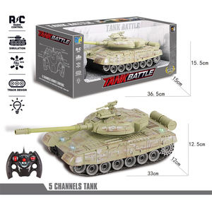 88RC DH666-61C Simulation <span class=keywords><strong>T90</strong></span> Militaire Rc Réservoir 2.4g 5 Canaux Télécommande Crawler Stunt Rc Réservoir, 360 Degrés Rotation Rc Réservoir - Product Image 3