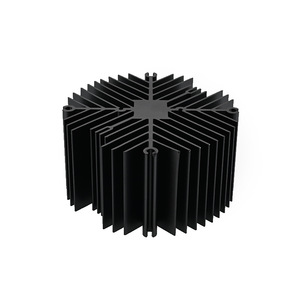 Disipador de calor de aluminio, aleación 6063, negro, radiador COB para iluminación electrónica - Product Image 4