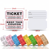 Billets de tombola promotionnels personnalisés à bas prix