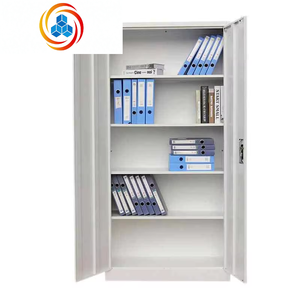 Modern Steel <b>Storage</b> <b>Cabinet</b> with Lock and Adjustable Shelves for Office School or <b>Garage</b> - Product Image 4