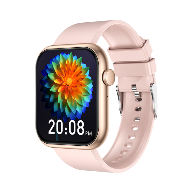 QX7 Square Silicone Band IP67 Waterproof Magnetic Charging Smart Watch Fitness Tracker Heart Rate Monitor TFT Screen 2026