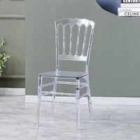 Chaise de banquet d'extérieur au design moderne et transparent, chaise en cristal, style nordique minimaliste, mobilier pour restaurant occidental et café
