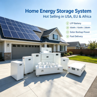 Système de stockage d'énergie domestique monté sur rack avec BMS 10KWH 15KWH 51.2V 200Ah 300Ah 600Ah, batterie solaire, entrepôt UE