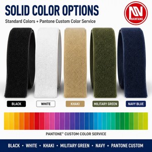 Bande auto-agrippante 100 % nylon de couleur unie à coudre, largeur personnalisée pour la décoration intérieure et la fixation de rideaux - Product Image 4