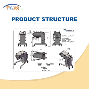 Mezcladora Personalizable de Polvo de Café de 70L Mini Mezclador de Cinta Horizontal Batidora Industrial - Product Image 4