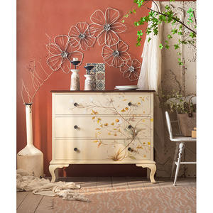 Organisateur de buffet latéral en bois naturel <span class=keywords><strong>blanc</strong></span> <span class=keywords><strong>3</strong></span> grands <span class=keywords><strong>tiroirs</strong></span> cuisine salon meubles français armoire de rangement buffet - Product Image 2