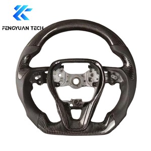 Volante de Fibra de Carbono Forjado con Cuero y Alcántara Personalizado para Toyota <span class=keywords><strong>Corolla</strong></span> E210 Gen Camry SE <span class=keywords><strong>LE</strong></span> Levin Avalon 2018 2020 - Product Image 2