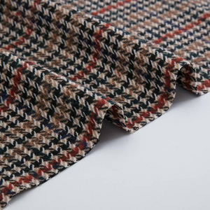 Bán Buôn Dày 680 GSM Nặng 20% Len Tự Nhiên Trong Kho Tweed Twill Dệt Phụ Nữ Blazer Váy Mùa Đông Polyester Vải - Product Image 3