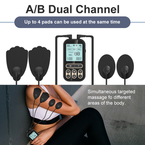 Dispositivo de Masaje TENS EMS de Doble Canal, Terapia TENS con Intensidad Ajustable y 60 Programas de Terapia para el Alivio del Dolor - Product Image 4