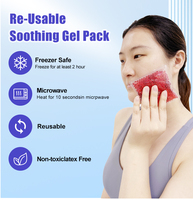 Compresse de gel chaude et froide personnalisée réutilisable, coussin de glace rond pour soulager la douleur, thérapie physique portable, compresse de gel chaude et froide à billes de gel