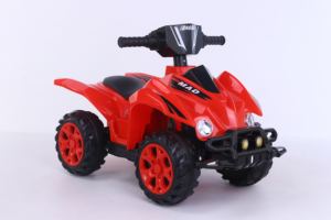 Cool Gestaltetes Kleines Plastik-ATV Aufsitz-Spielzeugauto für Kinder Manuell Fahrbar mit LED-Lichtern Musik <span class=keywords><strong>2</strong></span>-4 Jahre Fußbetrieben Unisex - Product Image 2