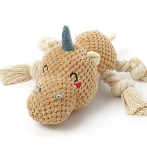 Jouet en peluche pour chien, forme d'animal de dessin animé, résistant aux morsures, interactif, jouet à mâcher pour chien, vente chaude - Product Image 5
