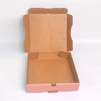 Boîte à pizza en carton ondulé blanc de luxe, personnalisable avec logo, 6/7/8/9/10 pouces, qualité alimentaire, emballage pour pizza