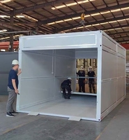 Garage et remise à outils préfabriqués isolés pour l'extérieur, structure en acier résistante aux intempéries pour climat froid