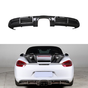2012-2016 981 Modificación de coche, actualización de parachoques trasero, alerón trasero de fibra de carbono, kit de carrocería para Cayman Boxster 981C - Product Image 1