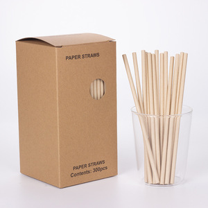 Paper <b>Straws</b> 197x6mm Disposable Straight Pipe <b>For</b> Party <b>Drinks</b> - Product Image 3