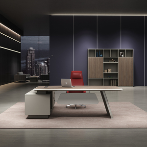 Office Furniture <b>Table</b> Chair Combination 2m Office Computer <b>Tables</b> L-shape Boss <b>Working</b> Desk Furniture for Sale - Product Image 1