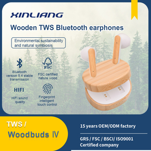 Wayna Woodbuds Iv T15 Tre Earbuds Đúng Không Dây Stereo Trong Tai Tai Tai Nghe LED Chỉ Số Pin Thân Thiện Với Môi Chất Liệu Tai Nghe - Product Image 6