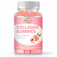 Gummies de collagène pêche – Soutien multivitaminé au collagène pour l'entretien quotidien de la peau, des cheveux et des ongles