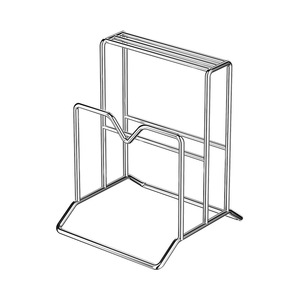 Support à couteaux en acier inoxydable avec porte-planche à découper, support de rangement multifonctionnel pour couteaux et couvercles - Product Image 5