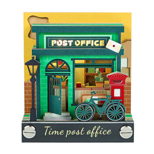 Miniature de bureau de la poste du siècle, sculpture 3D, bloc-notes décoratif, cadeau surprise, bloc-notes artistique à prix d'usine - Product Image 1