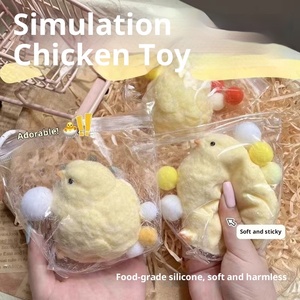 Hen Chicken Pinch Music Handmade Free-Range Native Silicone Funny Vent Little Red Book Toy Unisex Ages 14+ - Product Image 4