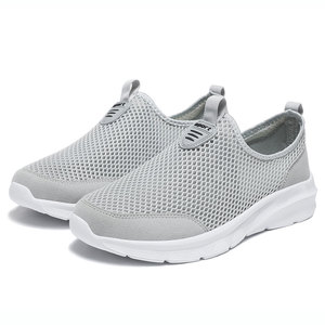 Chaussures de sport pour hommes grande taille, respirantes, avec empeigne en maille et semelle légère en EVA, idéales pour la marche printemps-été – Vente en gros - Product Image 4