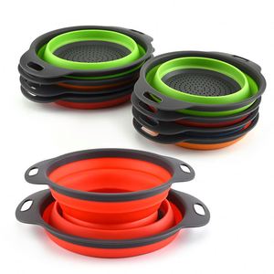 <b>Plastic</b> Folding Drain <b>Basket</b> Steamer for Vegetables and Fruits Wash Bowl Storage <b>Baskets</b> - Product Image 1