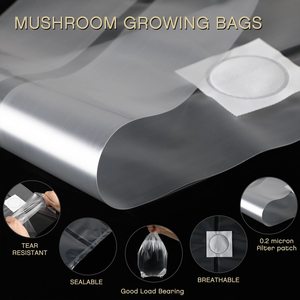 6 mil dày 0.2 lọc Nấm trồng trọt phát triển chất nền Kit nhựa PP Polypropylene vá túi cho Nấm - Product Image 4