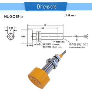 Sensor de Proximidad Inductivo SC18-3020(2020)A B C D AL BL AB de 20 mm, Sensor de Distancia Inductivo - Product Image 6